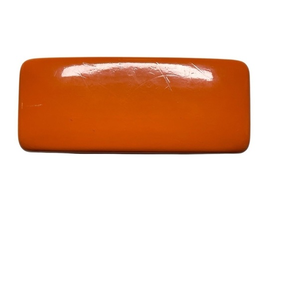 Kate Spade Genette Pink/Orange Eyeglass Hard Clamshell Case Eyes Design Inside - Picture 2 of 11